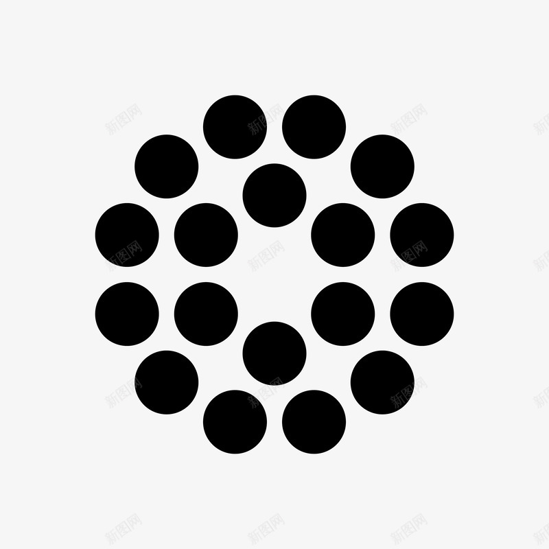 Abstract Shape 70 black on white 点线面png免抠素材_新图网 https://ixintu.com 点线