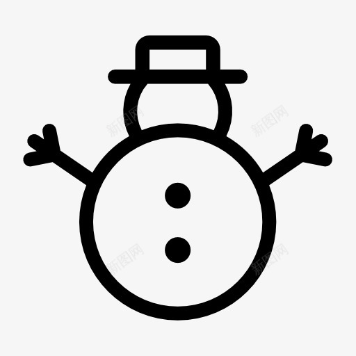 圣诞节雪人图标 iconcom Web UI 图标png免抠素材_新图网 https://ixintu.com 图标 圣诞节 雪人