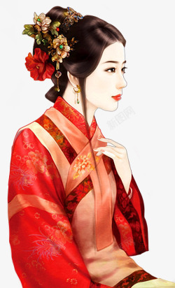 篇手绘美女人物 3  浪漫人生  古典美女素材