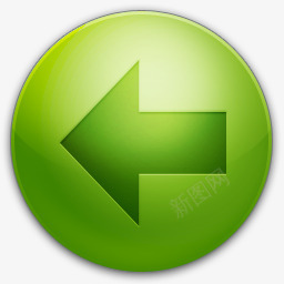 绿色的向左箭头图标png免抠素材_新图网 https://ixintu.com 绿色 向左 箭头 图标