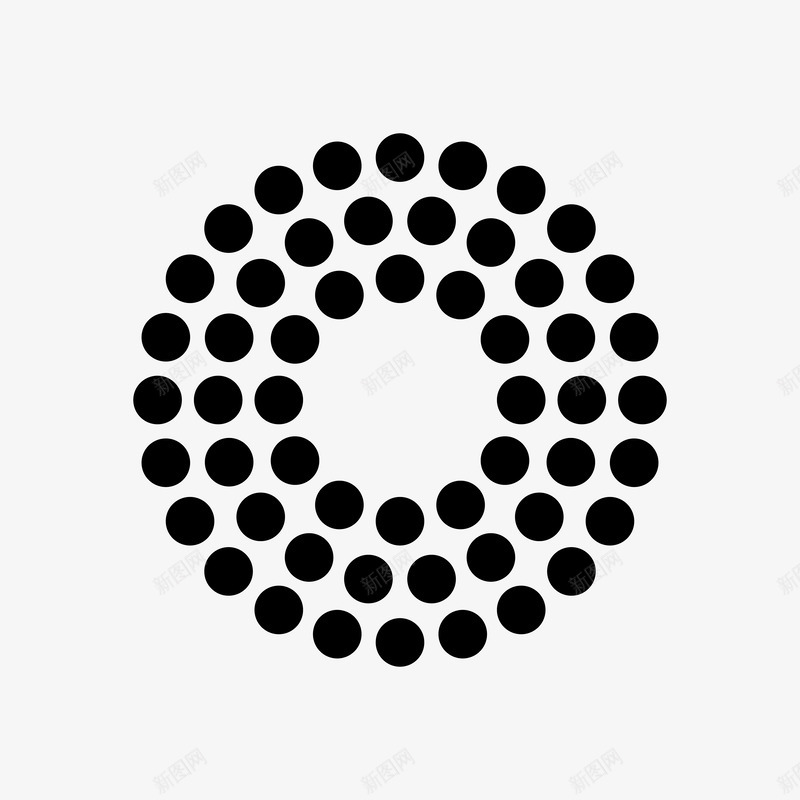 Abstract Shape 37 black on white 点线面png免抠素材_新图网 https://ixintu.com 点线