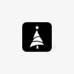 圣诞树图标 iconcom Web UI E  手绘卡通素材