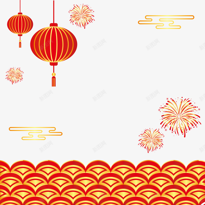 新年装饰透明png免抠素材_新图网 https://ixintu.com 新年 装饰 透明