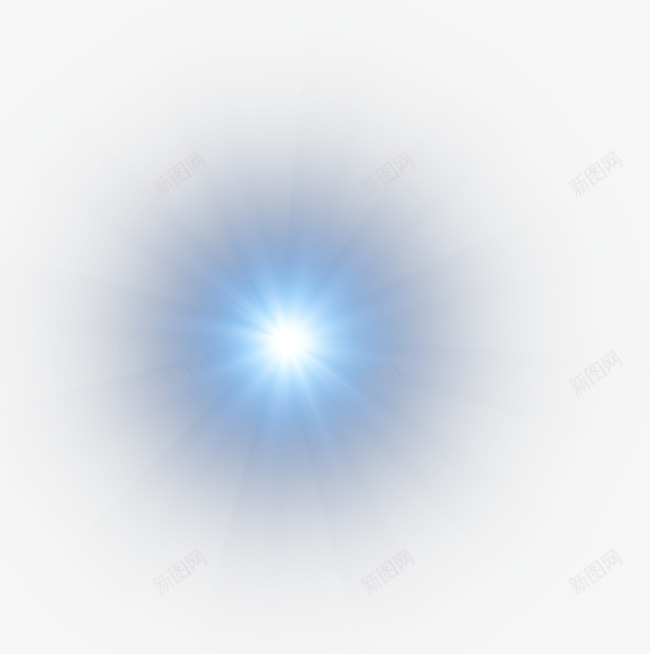 蓝色科技光效光线发光png免抠素材_新图网 https://ixintu.com 光效 发光 科技 蓝色 闪光
