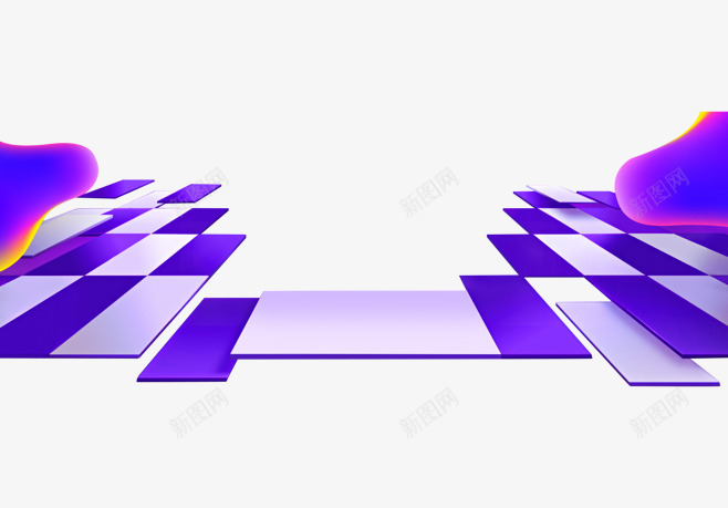 紫色方块png免抠素材_新图网 https://ixintu.com 长方块 紫色