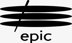 EPIC logo 19911998  AD518com  最设计参考立体图形矢量线稿logo素材
