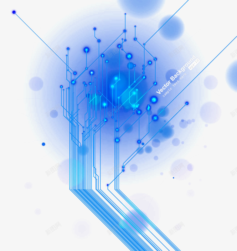 科技电路线png免抠素材_新图网 https://ixintu.com 科技 电路 路线