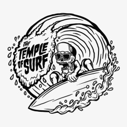 SURFThe Temple of Surf  Illustration for an online Surf community called The temple of SurfH滑板高清图片