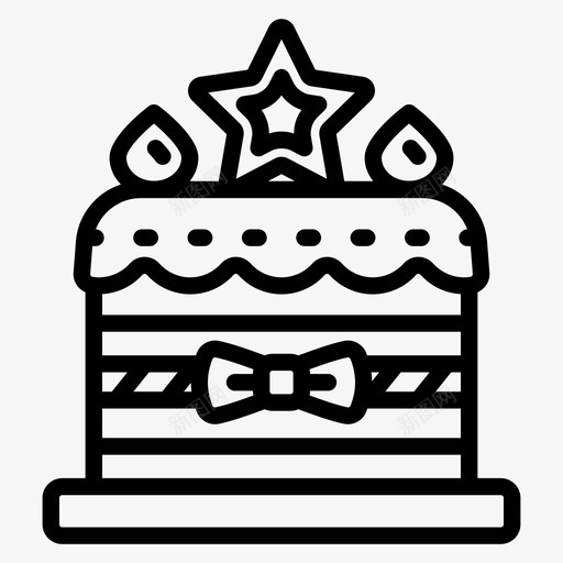 圣诞蛋糕面包店生日蛋糕svg_新图网 https://ixintu.com 圣诞 蛋糕 面包店 生日蛋糕 派对 甜点 糖果 圣诞节