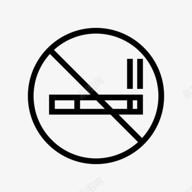 禁烟区禁烟预防图标