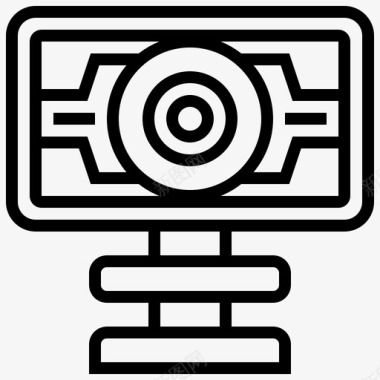 网络摄像头摄像头会议图标