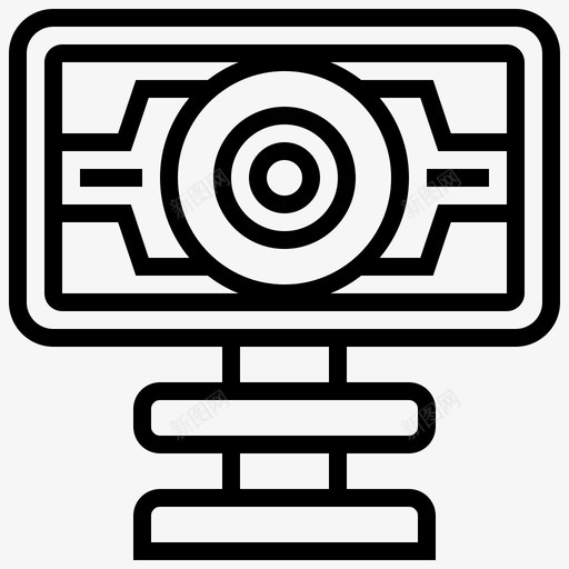 网络摄像头摄像头会议svg_新图网 https://ixintu.com 摄像头 网络 会议 设备 视频 在线学习 线路