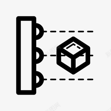 三维扫描工具三维模型数字化图标