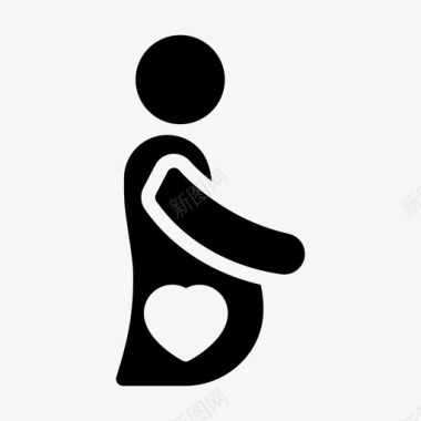 怀孕女性产妇图标