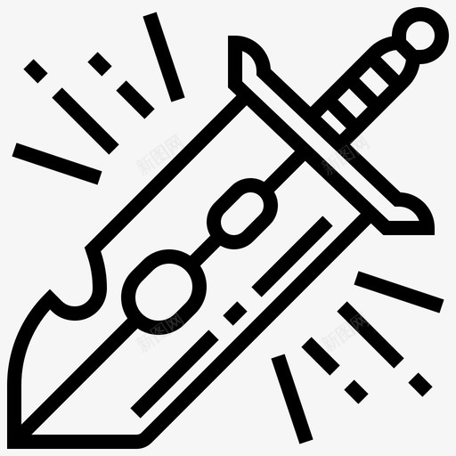 剑战斗刀锋svg_新图网 https://ixintu.com 战斗 刀锋战士 骑士 游戏 元素