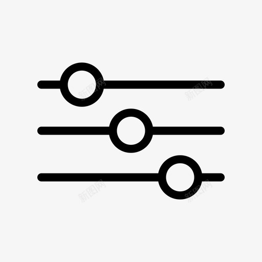 设置编辑均衡器svg_新图网 https://ixintu.com 设置 编辑 均衡器 筛选 管理 用户界面