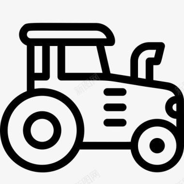 拖拉机农业汽车图标