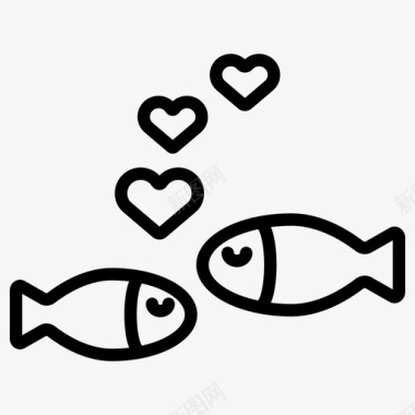 鱼的爱情侣浪漫图标