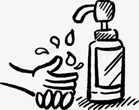 洗手皂抗菌清洁图标