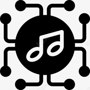 电子音乐数码迪斯科图标