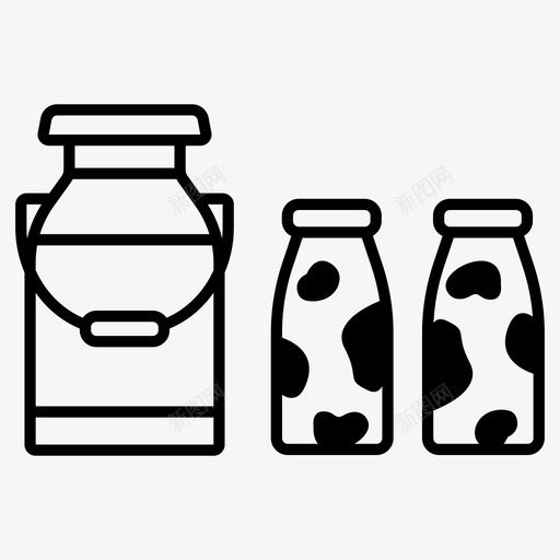 牛奶场新鲜牛奶牛奶瓶svg_新图网 https://ixintu.com 牛奶场 牛奶 新鲜 奶牛 奶瓶 罐牛 奶厂