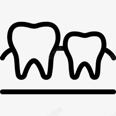 乳牙牙科护理牙医图标