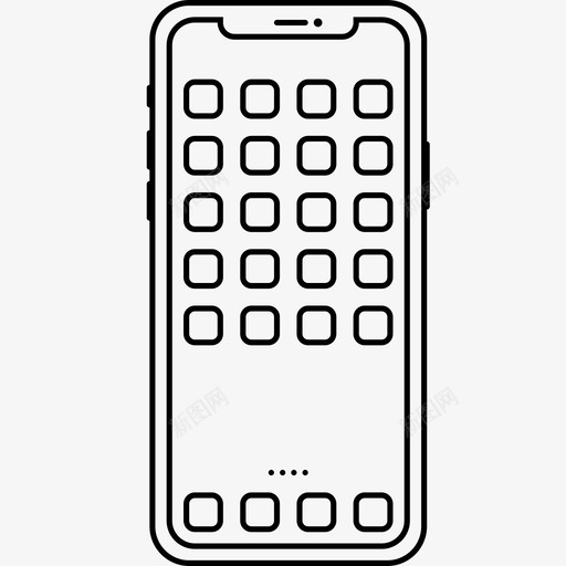 iphone11pro苹果智能手机svg_新图网 https://ixintu.com 手机 苹果 智能