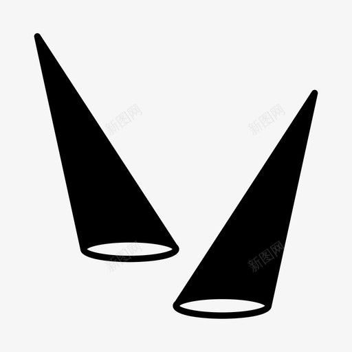 聚光灯照明舞台svg_新图网 https://ixintu.com 照明 聚光灯 舞台 物体