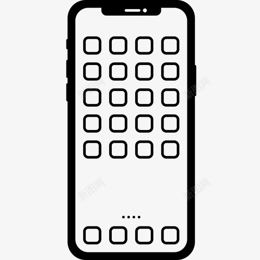 iphone11pro苹果智能手机svg_新图网 https://ixintu.com 手机 苹果 智能