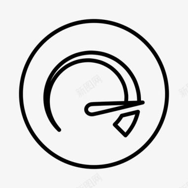 转速表仪表速度指示器图标