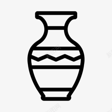 采购产品花瓶装饰家具图标