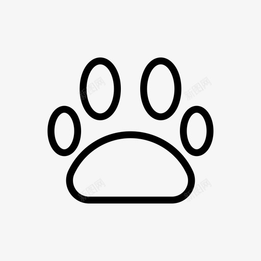 爪动物猫svg_新图网 https://ixintu.com 动物 猫狗 爪印 物体