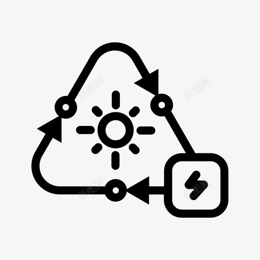 太阳能能效加工svg_新图网 https://ixintu.com 太阳能 能效 加工 再利用 利用