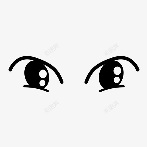 眼睛动画漫画svg_新图网 https://ixintu.com 眼睛 动画 漫画 看看