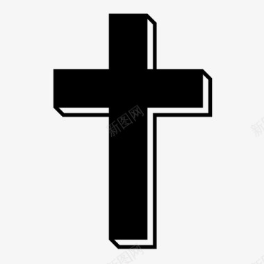 十字架耶稣宗教图标