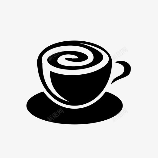 一杯咖啡咖啡卡布奇诺svg_新图网 https://ixintu.com 咖啡 一杯 卡布 奇诺 浓缩 马克 食品 饮料