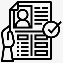 矢量招聘职位要求信息简历文件信息高清图片