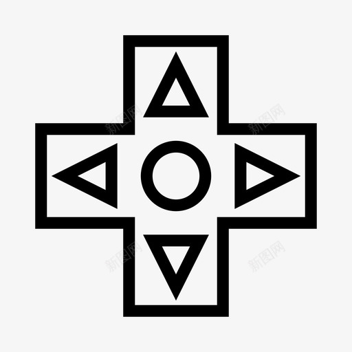 控制器箭头控制台svg_新图网 https://ixintu.com 游戏 控制器 箭头 控制 控制台 台板 开关 视频 玩家 像素 完美