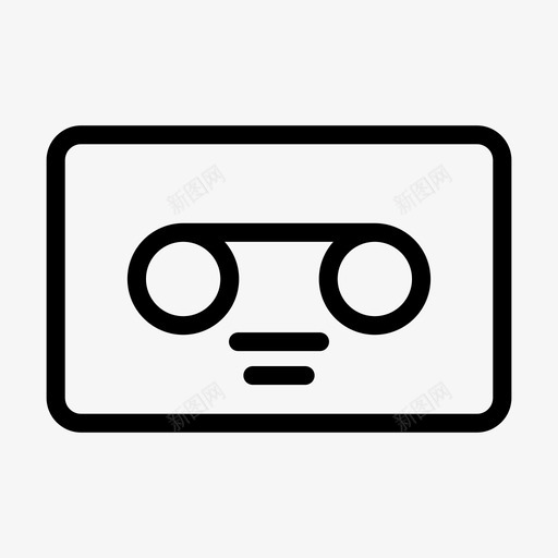 盒式磁带音频媒体svg_新图网 https://ixintu.com 盒式 磁带 音频 媒体 音乐 音乐网 网络 移动 线纹