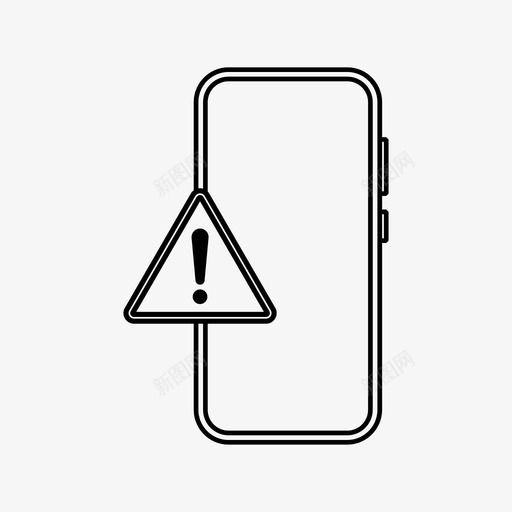 电话错误手机感叹号svg_新图网 https://ixintu.com 电话 错误 手机 感叹 叹号 问题 技术