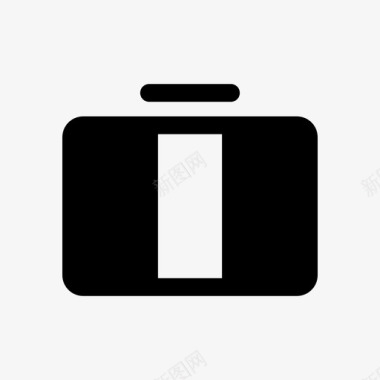 公文包手提箱用户界面图标