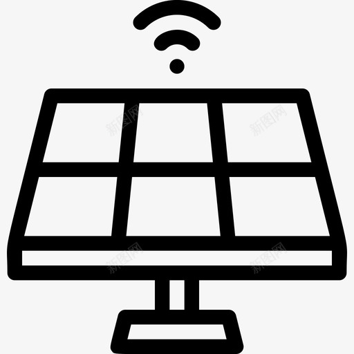 太阳能板网络智能家居svg_新图网 https://ixintu.com 太阳能 智能家居 网络 技术