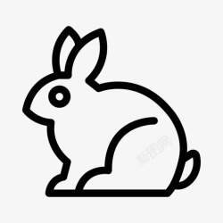 节假日放假兔子动物复活节高清图片