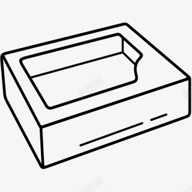 蛋糕盒牛皮纸纸板图标