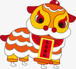 2141  匠心课堂  舞狮 东方传统复古新年节日氛围图 免扣复古传统日式中国风素材