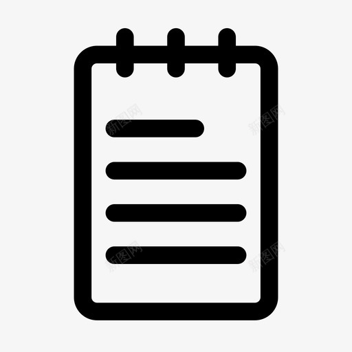 记事本笔记本笔记svg_新图网 https://ixintu.com 记事本 笔记本 笔记 写作 遗物 用户界面