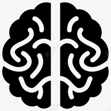 大脑解剖学心智图标