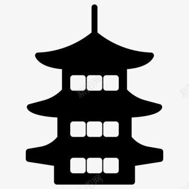 宝塔城堡日本图标