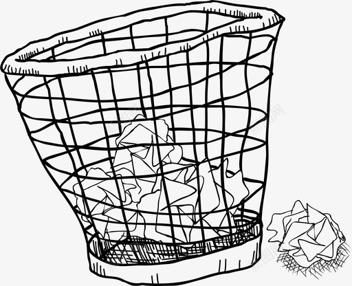 垃圾桶涂鸦垃圾svg_新图网 https://ixintu.com 垃圾桶 涂鸦 垃圾 纸篓