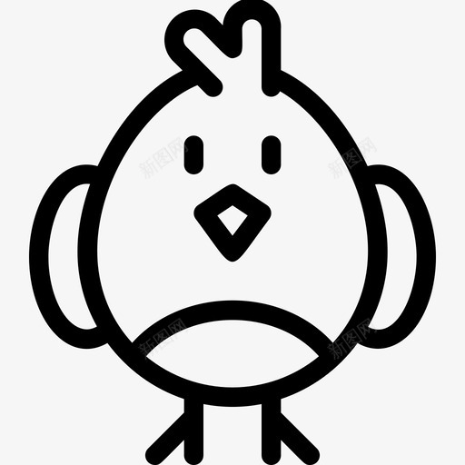 小鸡复活节彩蛋svg_新图网 https://ixintu.com 复活节 小鸡 快乐 彩蛋